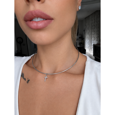 Collana Choker con croce - viuviu jewels