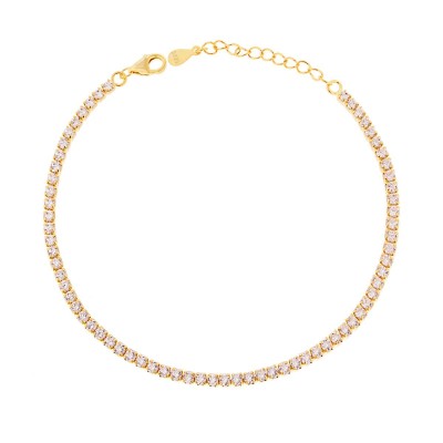 Bracciale tennis gold "Primavera" - viuviu jewels