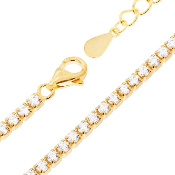 Bracciale tennis gold "Primavera"