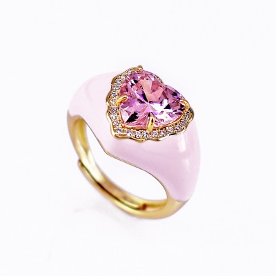 Anello smaltato "Faith" - viuviu jewels